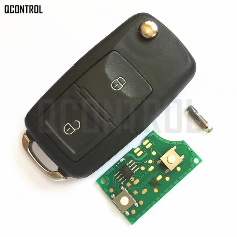 Qcontrol автомобиль дистанционного флип ключ Костюм для Skoda Octavia я 5FA 008 548 с ID48 чип 434 мГц