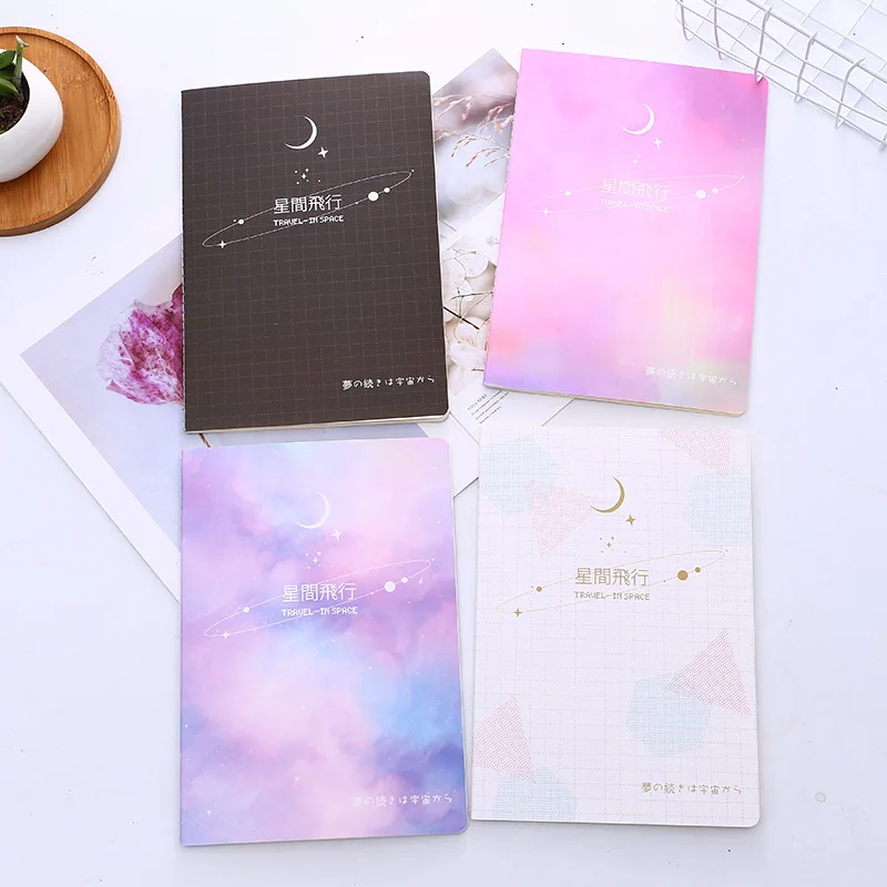 

Travel In Space B5 Notebook Diary Book Exercise Composition Notepad Escolar Papelaria Gift Stationery