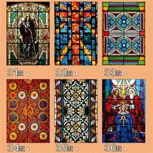 Оконная пленка, статическая пленка на заказ, индивидуальный гардероб, дверь, стеклянная цветная пленка, матовое окно в ванную, цветная наклейка