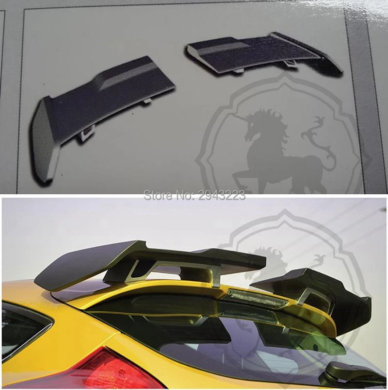 Для Ford Focus Хэтчбек 2012- ABS пластик Неокрашенный праймер цвет задний спойлер крыло крышка багажника протектор автомобиля Стайлинг