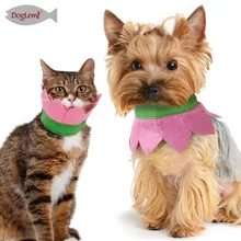 Цветочный дизайн Кот бандана воротник симпатичная собака-щенок Украшение Розовый шарф шляпа