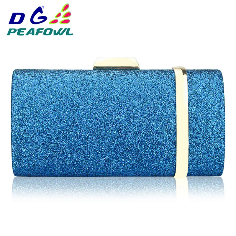 blue and gold clutch