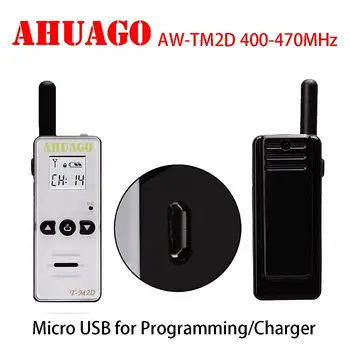 

AHUAGO AW-TM2D mini Handheld 128CH Two-way Radio Walkie
