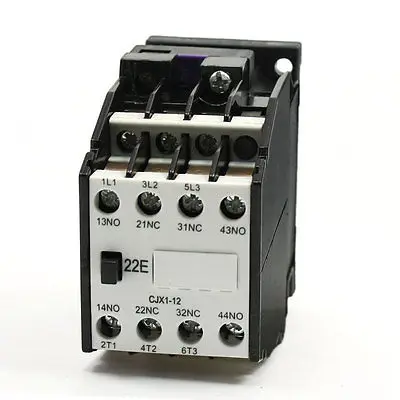 CJX1-12A управление двигателем 24 В/50 Гц 29 в/60 катушка 3 полюса 2NO 2NC контактор