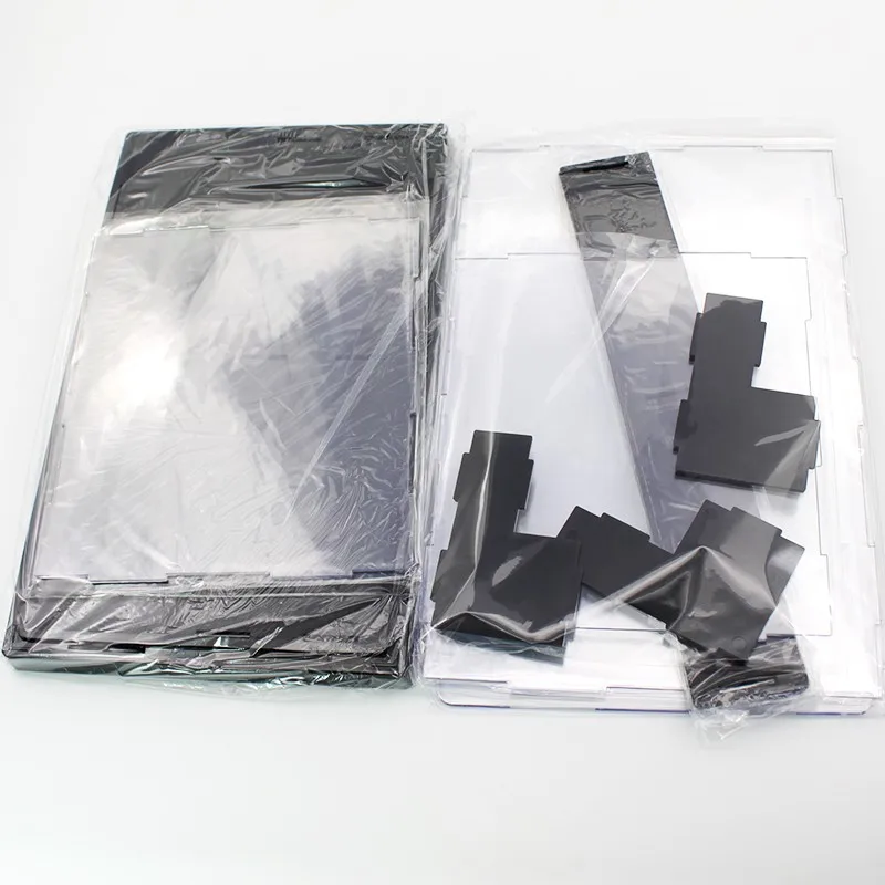 5 Types Acrylic Minifigures Building Blocks Display Box Showcase Self Assembly Display Case Cabinets Plastic Bricks Base Plate (21)