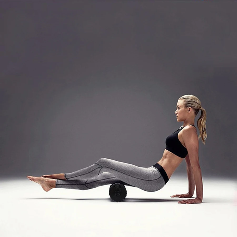 Вибрационный Массажный пенный ролик для фитнеса, триггер, электрическая Йога для восстановления мышц, релаксация и физиотерапия