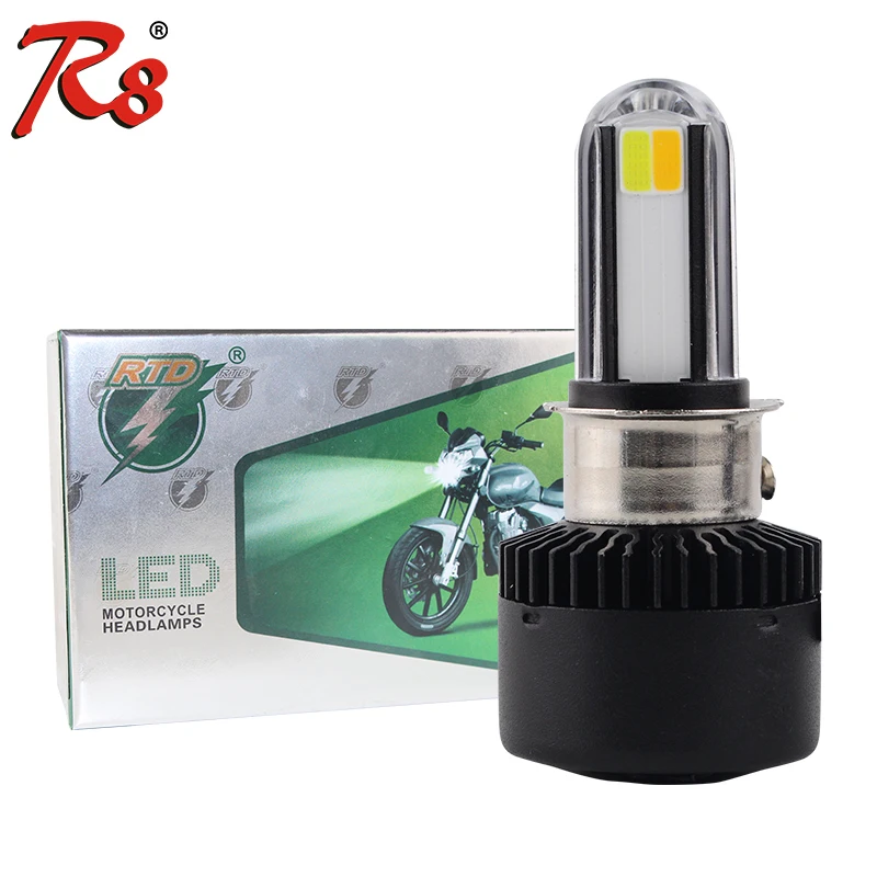 

RTD M02X Dual Colors Motorcycle H4 HS1 BA20D P15D H6 S2 LED Headlight Bulbs 3500LM 6500K 3000K AC/DC 12V White Yellow Universal