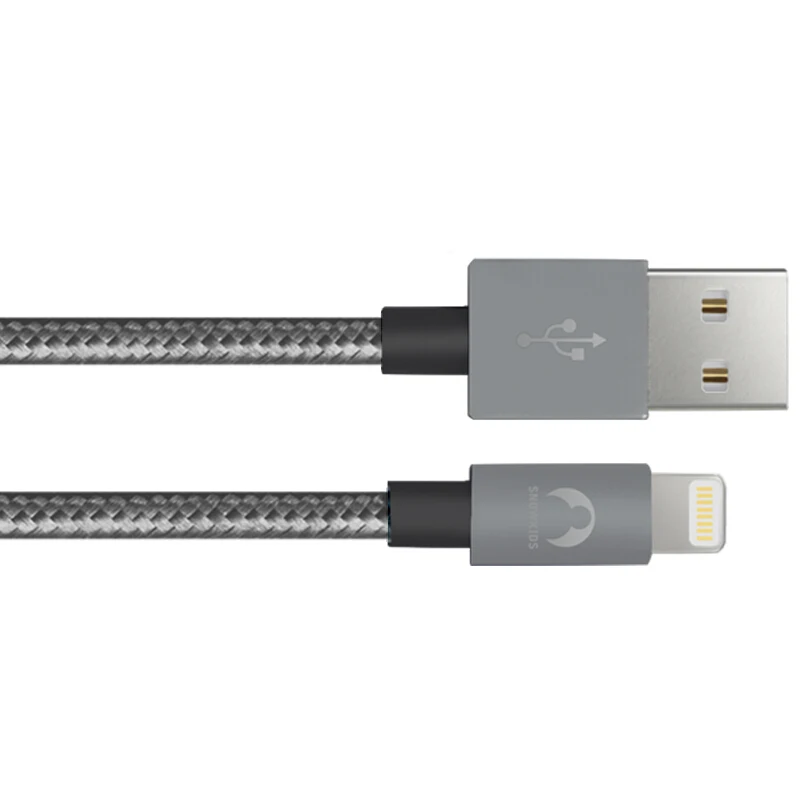 Кабель Snowkids 2 шт. м для iPhone X 8 7 6 5 XR XsMax iPad 8pins Lightning USB кабель поддержка до iOS12|cable for|mfi