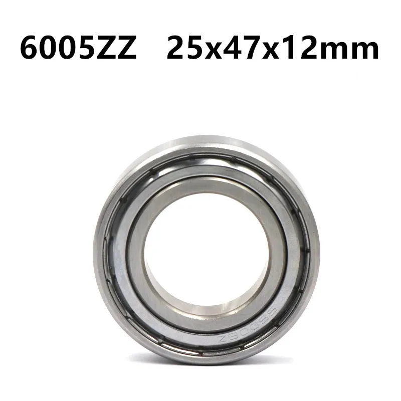 10x 6005-ZZ Ball Bearing 25mm x 47mm x 12mm Double Shielded Metal Seal NEW QJZ 