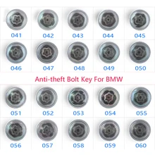 Anti-theft колеса болт Контргайка Ключ адаптер рукав для BMW 1 3 5 6 7 серии мини X1 X2 X3 X4 X5 X6 Z4#041-#060