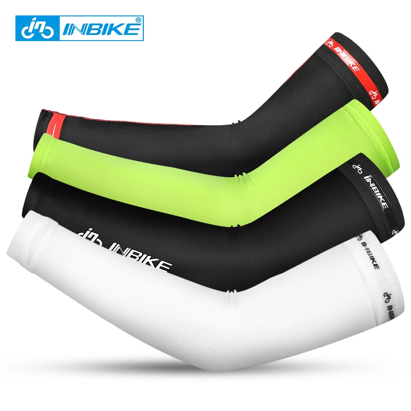

INBIKE Ice Silk Cycling Sleeves Running Bicycle UV Sun Protection Arm Protection Summer Outdoor Sports Sleeves with Watch Hole