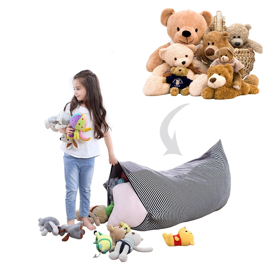 Хрустальная бархатная сумка для хранения игрушек простая в использовании и большая емкость для организации одежды игрушки одеяло и одеяло