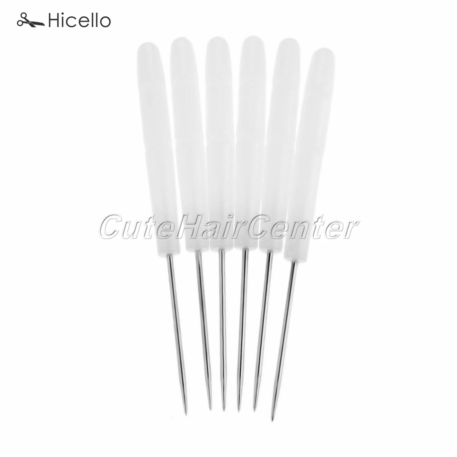 

6PCS Sewing Awls 142MM White Plastic Metal dig holes Leather Cone DIY Tool playing eye or rivets Repair Shoes Craft Hicello