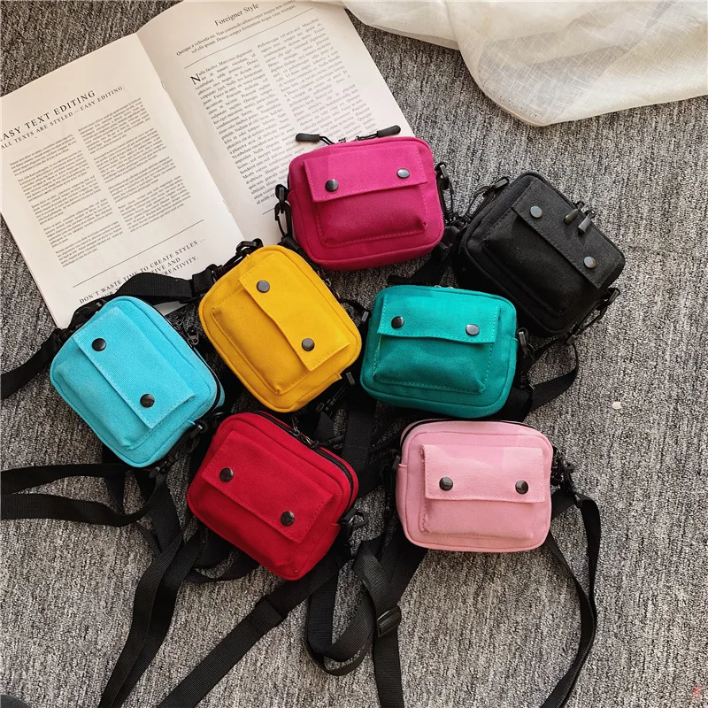 

Fashion Cartoon Cute Hasp Zipper Women Canvas Bags Shoulder Bags 2019 New Female Casual Soft Messenger Bags Canvas Handbags