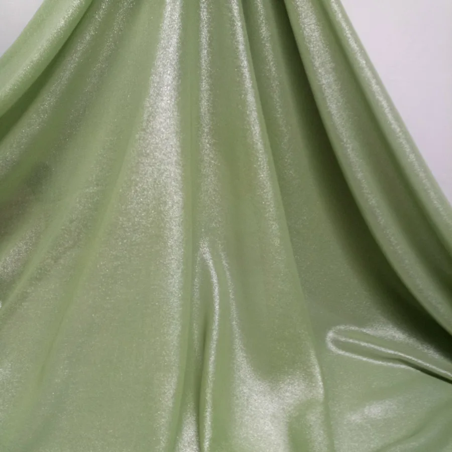 

Dancing Dress Chiffon Fabric Bronzed Summer Shiny Dropping Evening Dress Fabric Bronzing DIY Stage Cosplay Cloth 1 Meter