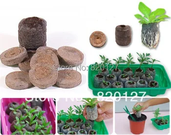 

40pcs/lot, 30mm Seed Starting Seeds Starting Plugs Professional Peat Soil Pallet-BIODEGRADABLE GARDEN SUPPLIES!