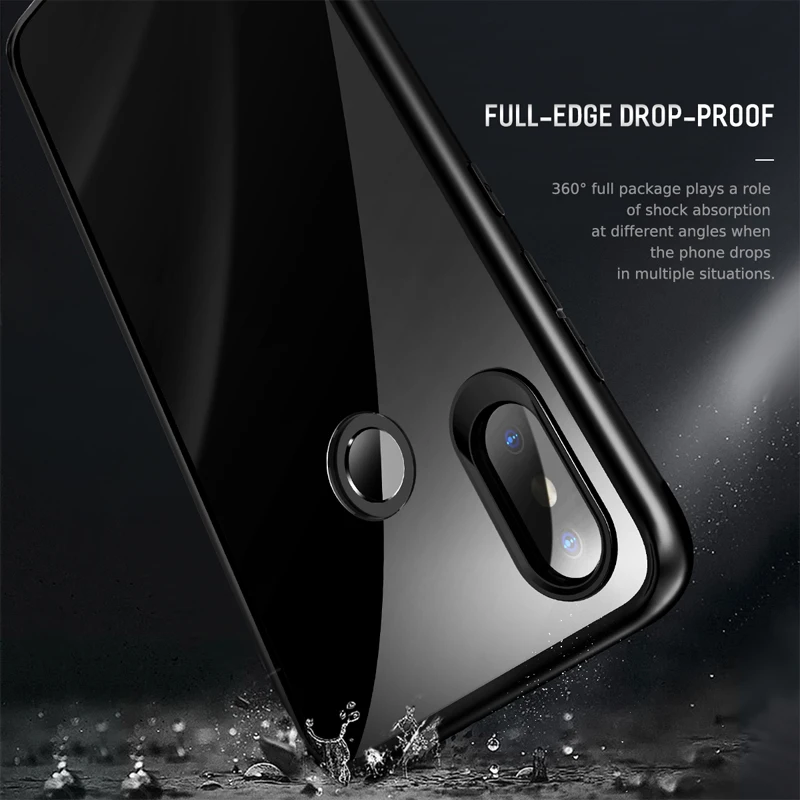 

Xiaomi mi8 case xiaomi mi 8 case Rock Crystal Clear Phone protection soft + hard hybrid case for xiaomi mi8 cover