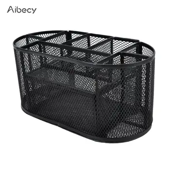 

Desk Organizer 9 Storage Compartments Multi-functional Mesh Desk Organizer Pen Holder Stationery Office School Supplies