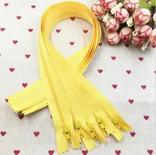 10 sztuk żółty 3 # zamknięte nylonowe zamki spiralne krawiec szycia Craft 15/20/25/30 CM