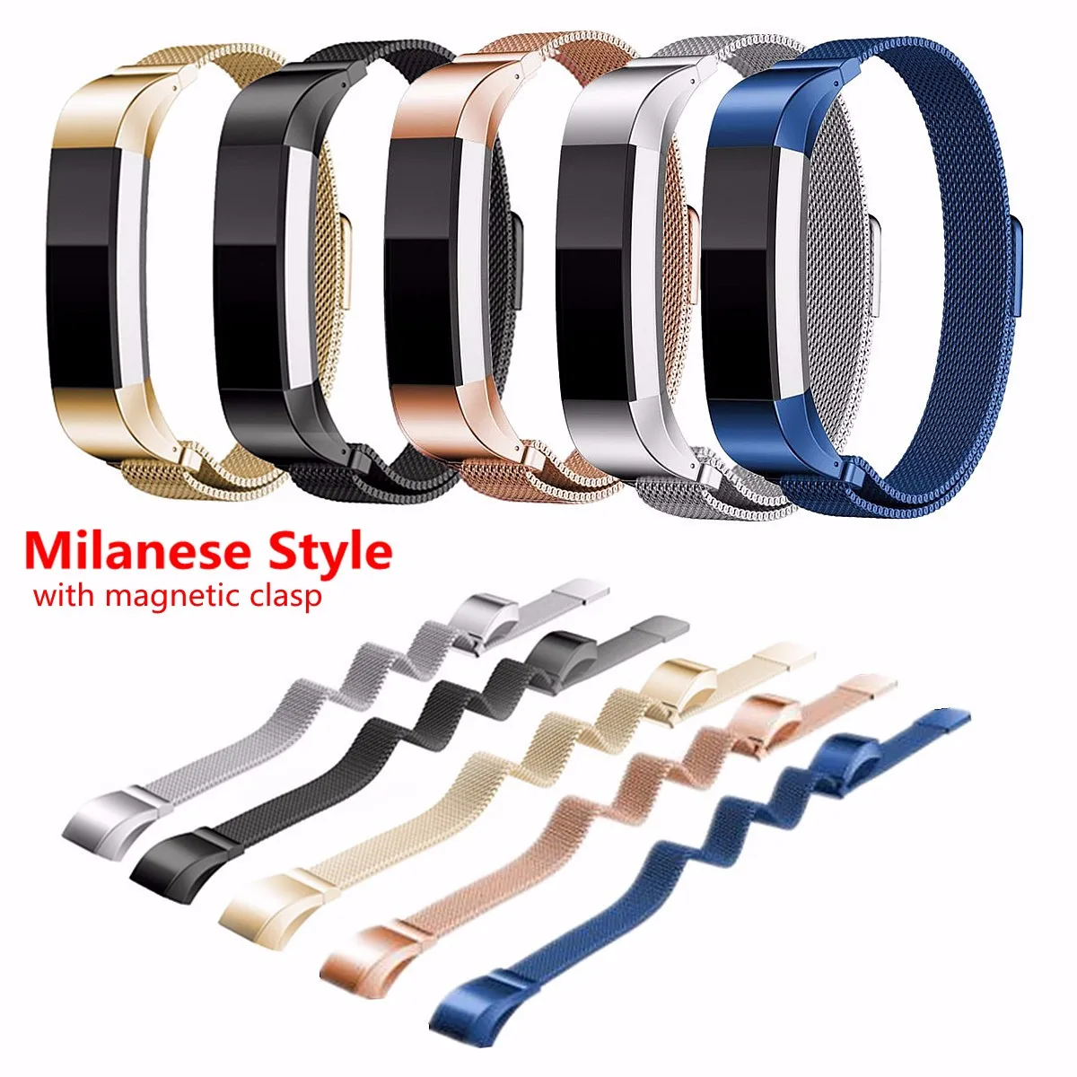 

Metal High Quality Wristband Replacement Strap Wrist Band Belt for Fitbit Alta Bracelet HR Monitor Smart Watch Accessories