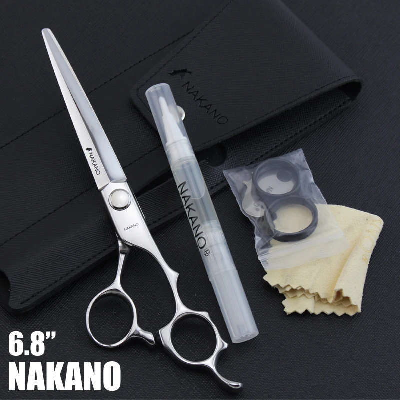 

Japan Original "NAKANO" Scissors 6.8 Professional Barber Hairdressing Salon Scissors 440C High Quality Hair Cutting Shears JS-68