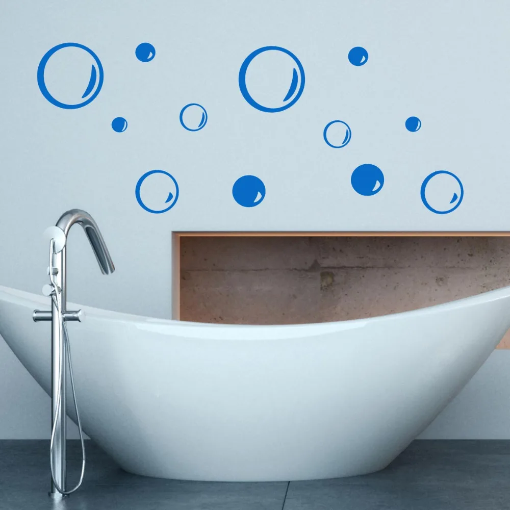 Душ DIY Пузырьковые наклейки художественные виниловые водонепроницаемые