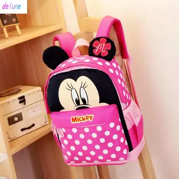 

New Cartoon Mickey children backpacks Minnie kids kindergarten backpack school bags Boys Girls Satchel Free Shipping