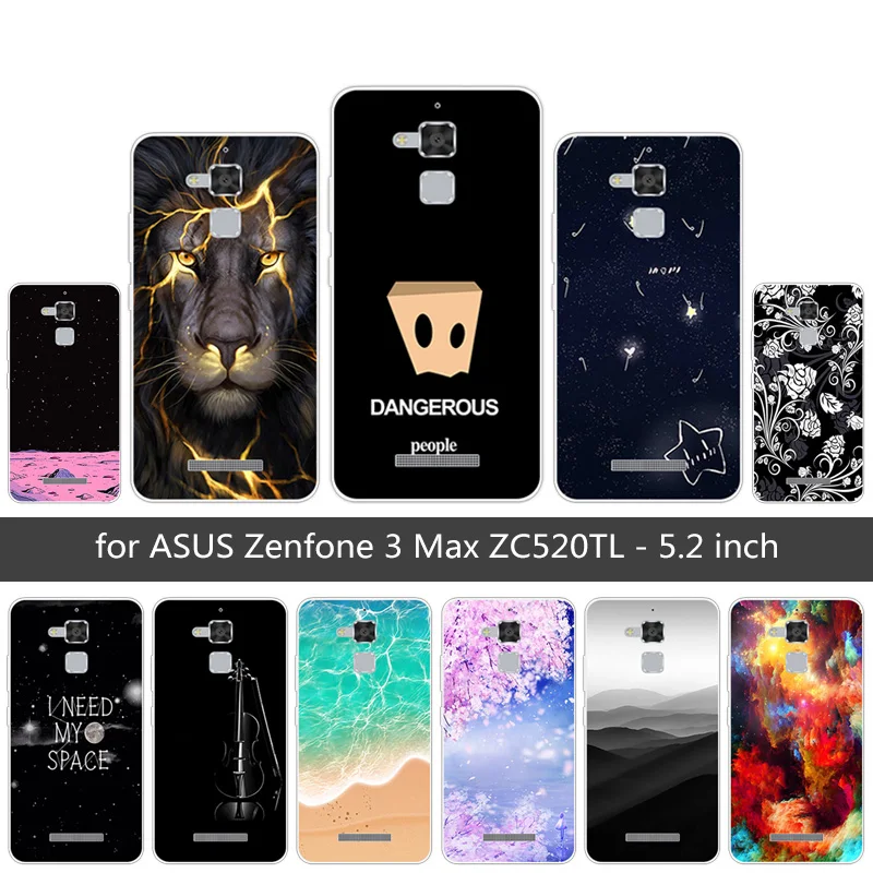 

Soft TPU Sunrise Phone Case For Asus Zenfone 3 Max ZC520TL X008D Zenfone3 Max Zenfone Pegasus 3 horse 3 X008 5.2 inch Cover