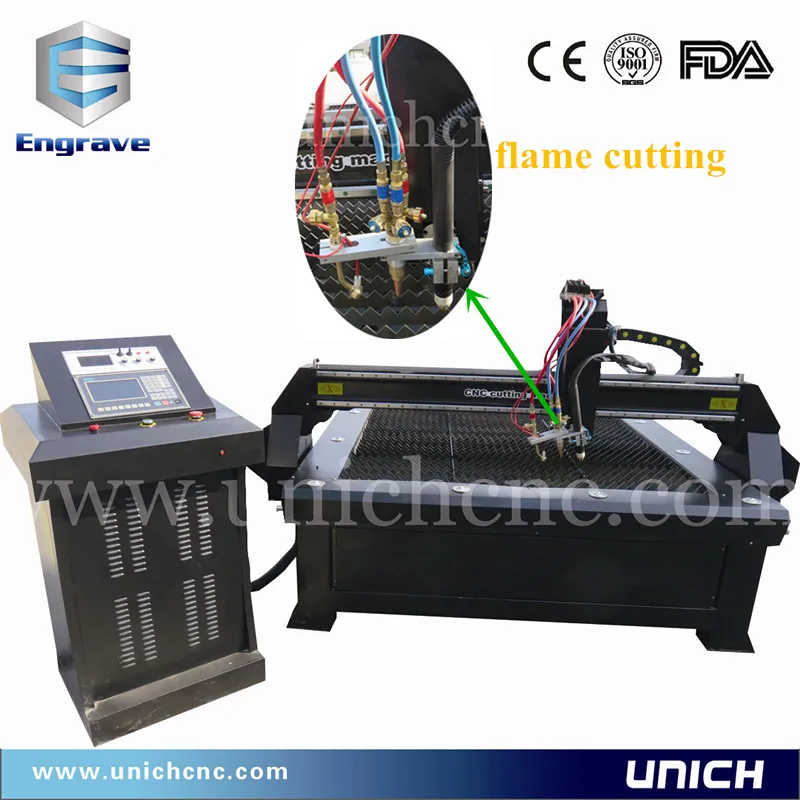UNICH homemade 4X10ft industrial Plasma Machine/plasma cutting table