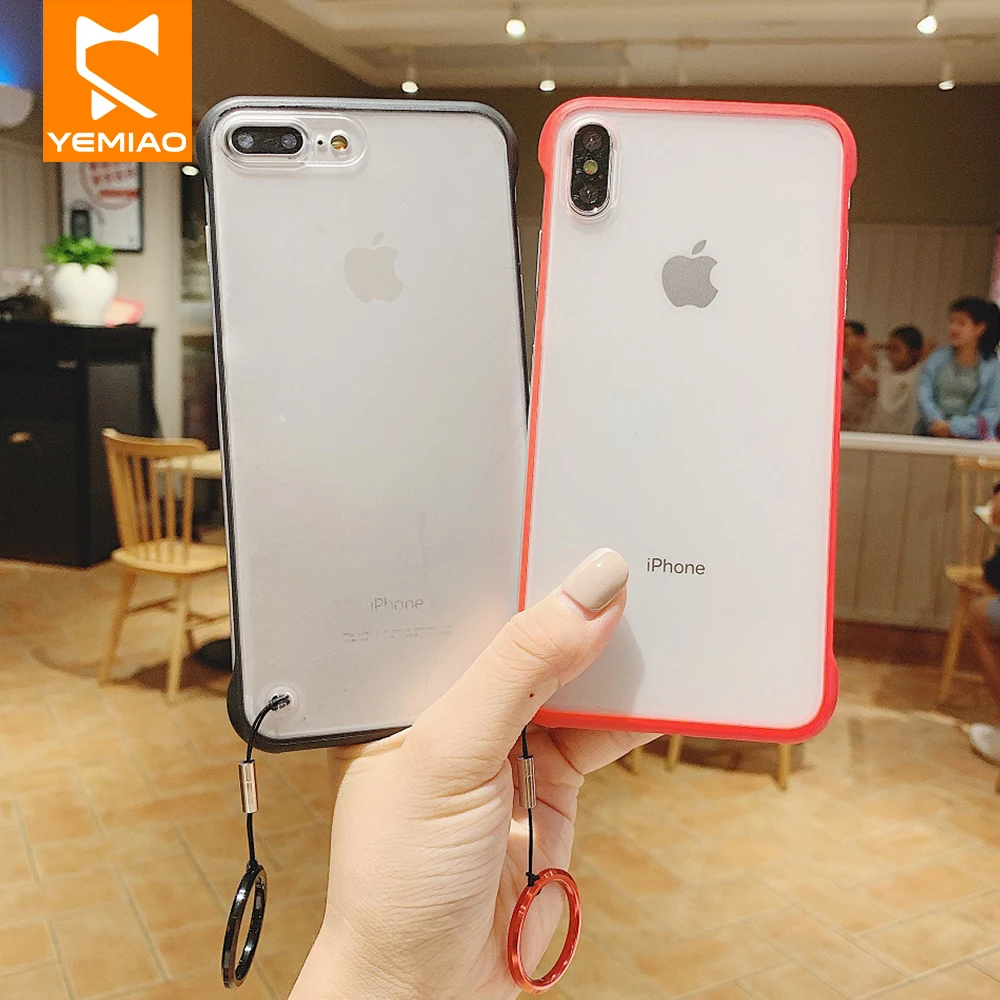 Симпатичный прозрачный чехол без оправы для iPhone 8 iPhone8 Plus 7 6 6S Мягкие Ультратонкие