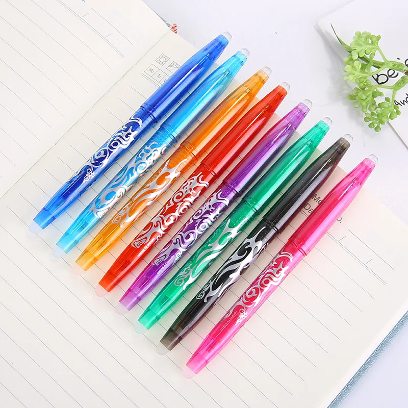 0.5mm Kawaii Japanese Erasable Pen 8 Colors Magic pilot Gel Pen School