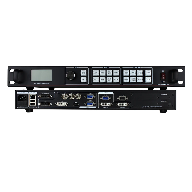 Видеопроцессор LVP815 3840*640 с индивидуальным разрешением поддержка linsn ts802d для сцены