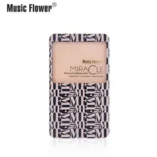 Музыка цветок минеральная твердая пудра Shimmer матовая прессованная пудра с пуховкой Косметика длительный телесный консилер водонепроницаемый для женщин