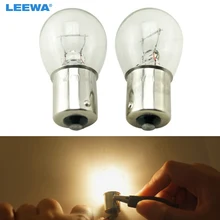 LEEWA 50 шт. 24 В 1156 BA15S S25 P21W Авто прозрачное стекло лампы поворота задние лампы Грузовик Автобус Индикатор галогенная лампа# CA1226
