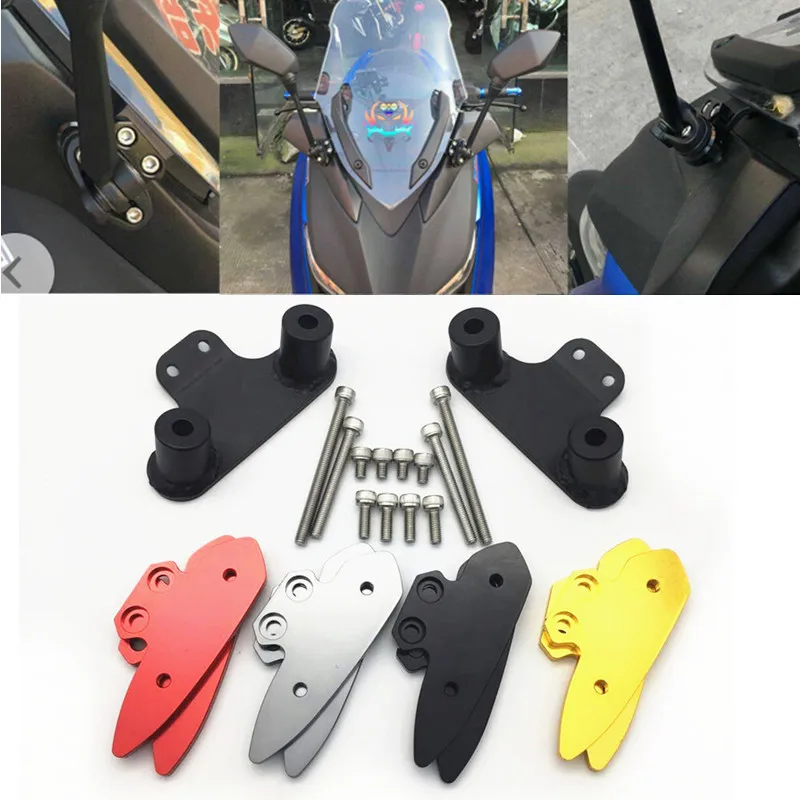 

Motorcycle Modified CNC parts rear side view Mirrors Adapter Fixed Stent Bracket Holder For Yamaha XMAX X-MAX 250 300 300cc xmax