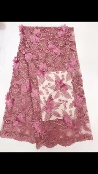 

Wine Lace Handmade Beaded Fabric For Dress, Newest Luxury Lace For Bride, 2kg/5 yards Heavy Lace Garments RF441