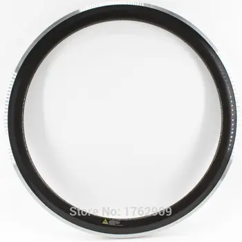 

1Pcs New 700C 50mm clincher rims light Road bicycle 3K/UD/12K carbon fibre bike wheelsets with alloy brake surface rim Free ship