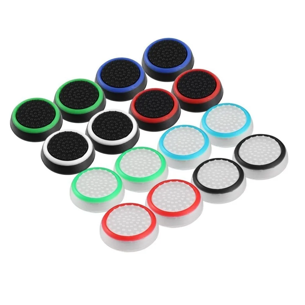 2pcs/lot Game Accessory Protect Cover Silicone Thumb Stick Grip Caps for PS4 PS3 for Xbox 360 for Xbox one Game Controllers