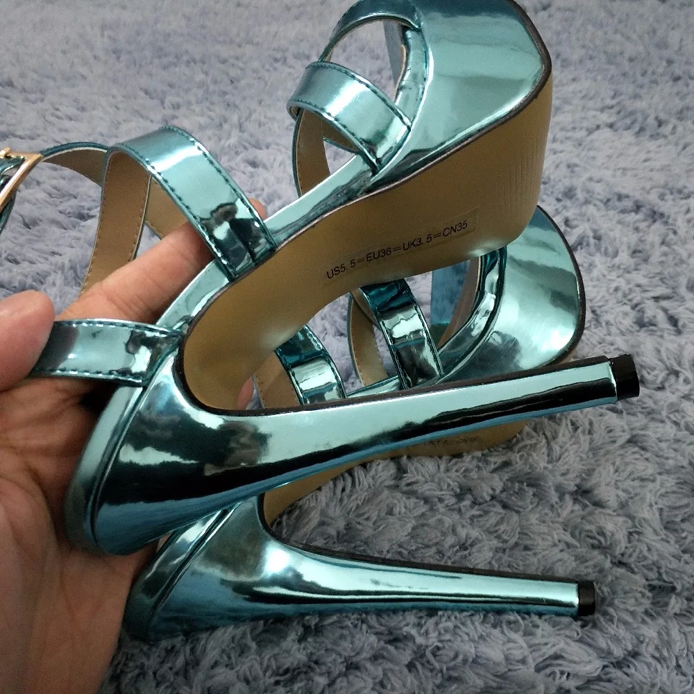 CHMILE CHAU/Серебристые пикантные вечерние туфли для свиданий; женские туфли на высоком каблуке-шпильке; женские босоножки на платформе с ремешком и пряжкой; zapatos mujer; 3463SL-A3