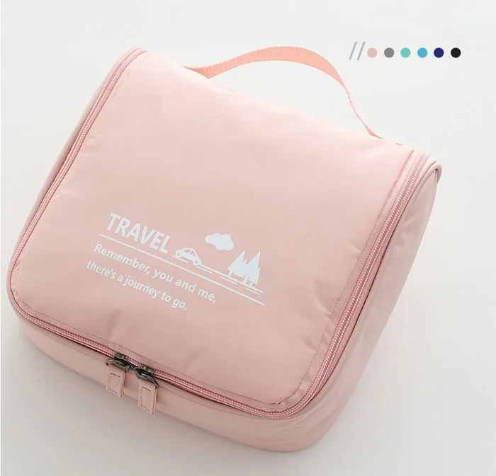 Candy Colors Travel Makeup Bag Waterproof Neceser Washing Women Cosmetic Bag Organizer Hanging Toiletry Bag Kit Storage Bags Men