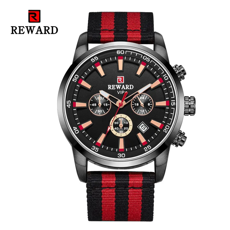 

Luxury Casual multifunction MIYOTA Movement watch men 6 colors sports quartz wrist watches Nylon strap dress waterproof clock