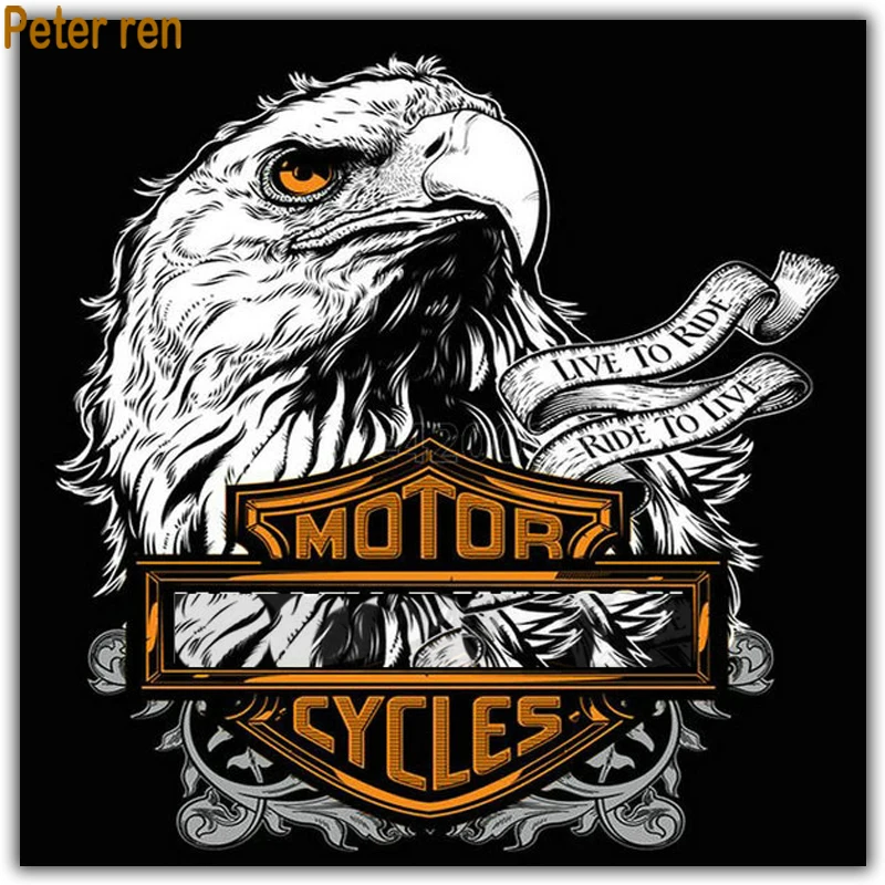 

Peter ren DIY Diamond Mosaic Handmade Diamond Painting Cross Stitch cartoon Diamond Embroidery Patterns Rhinestones Eagle image