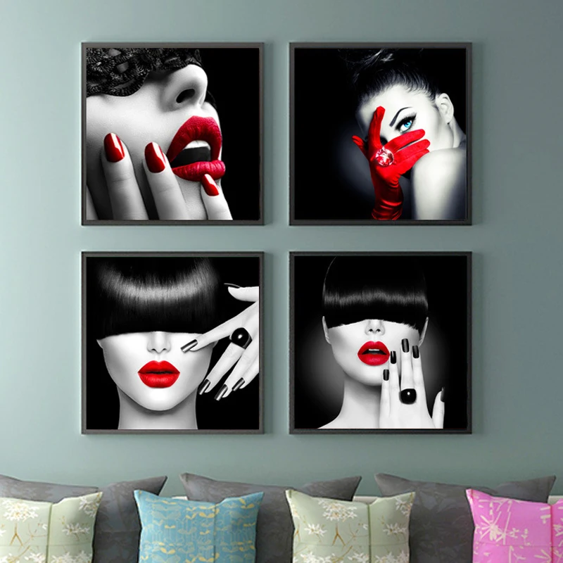 

Nordic Wall Art Pictures Sexy Beauty Girl Home Decorative Painting Bar Canvas Painting Wall Decorative Pictures For Living Room
