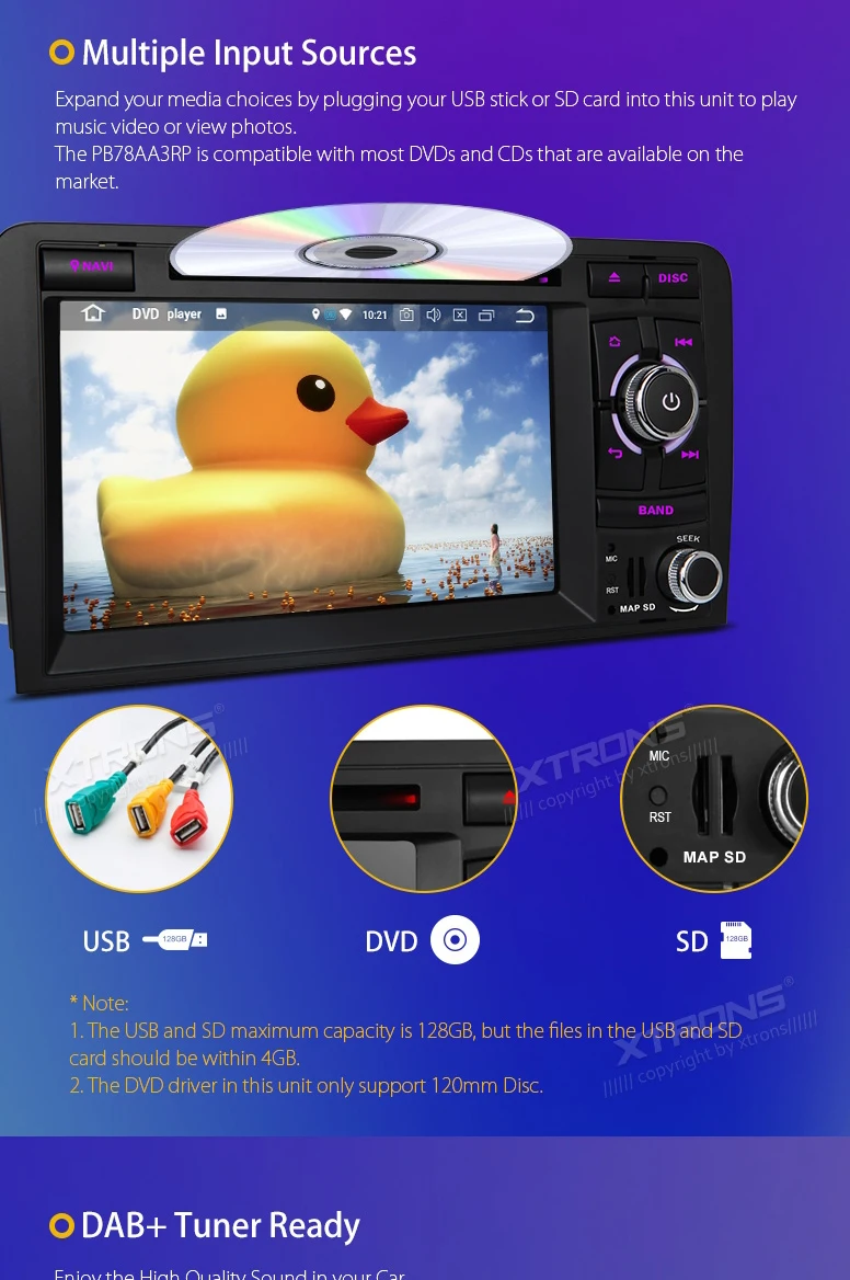 Discount 7" Android 8.0 OS Car DVD Multimedia GPS for Audi A3 2003-2012 & Audi S3 2006-2012 & Audi RS3 2011-2012 with 4GB RAM 32GB ROM 11