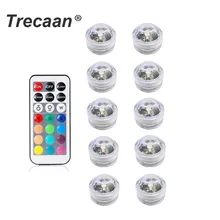 Водонепроницаемый RGB погружной светодиодный светильник подводный ночной Светильник чайный светильник s для вазы, чаш, аквариума и вечерние свадебные батареи