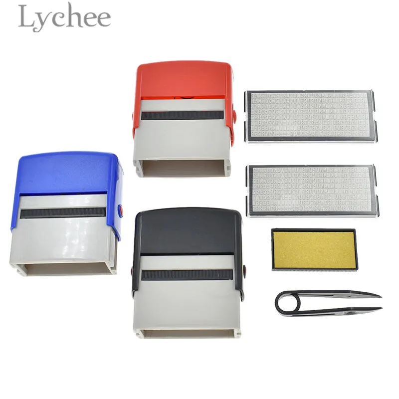 Download Lychee Rubber Stamp Kit With Tweezers Plastic Self Inking ...