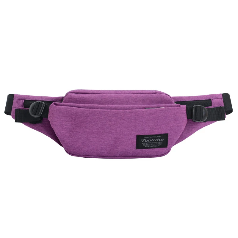 CCRXRQ, модные женские поясные сумки, удобная поясная сумка, женская сумка для отдыха, путешествий, унисекс, на ремне, Полиэстеровая сумка через плечо - Цвет: Purple Waist Bag