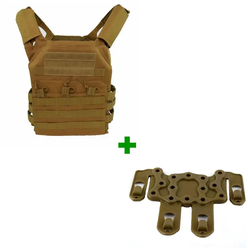 KODENOR JPC Tactical Vest with Combo Bag for Airsoft CS Games 