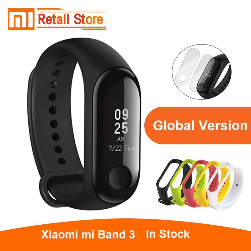 Глобальная версия xiaomi mi band 3 мгновенное сообщение водонепроницаемый OLED сенсорный