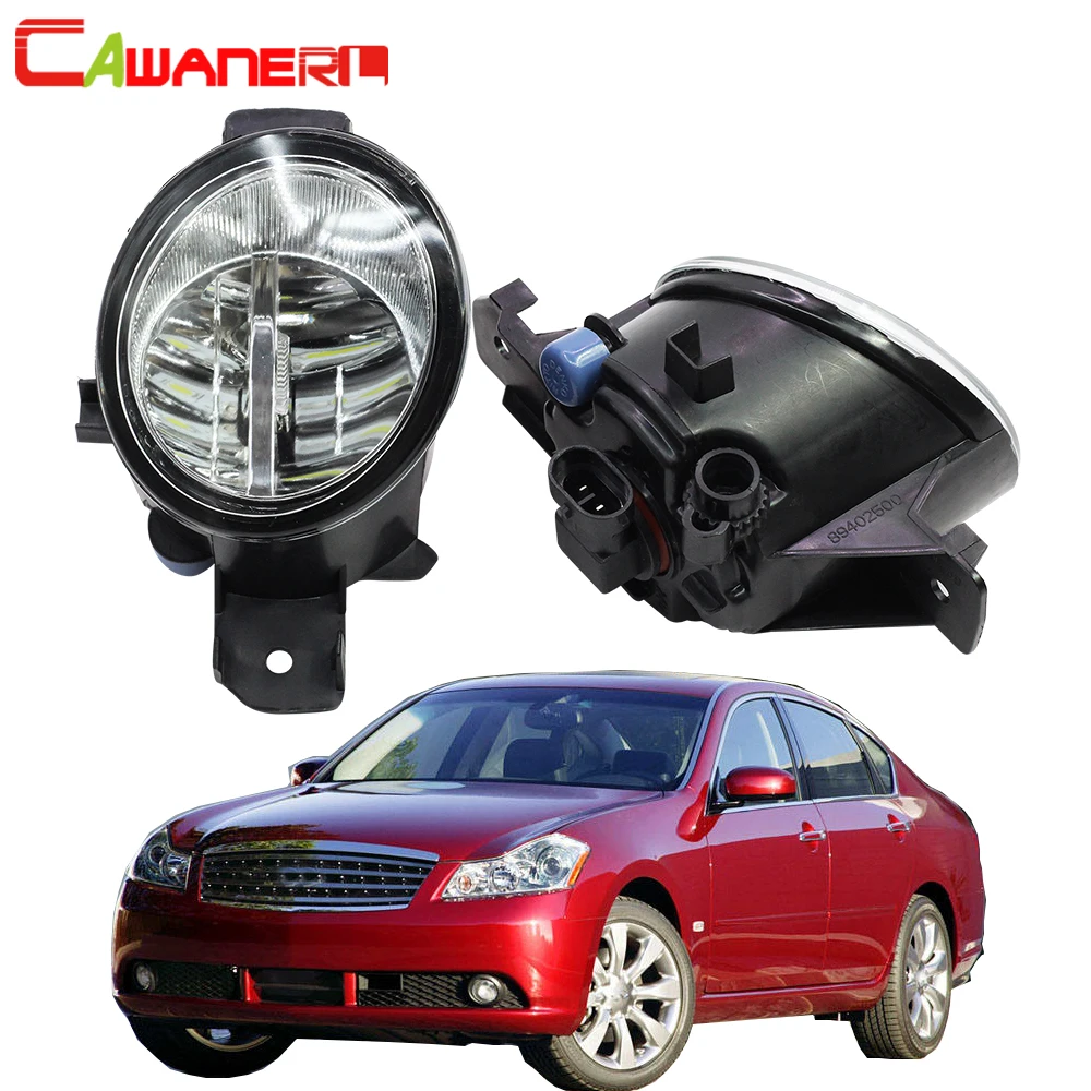 

Cawanerl 2 X Car Styling 4000LM H11 LED Light Right + Left Fog Light Daytime Running Light 12V For Infiniti M35 2008 2009 2010